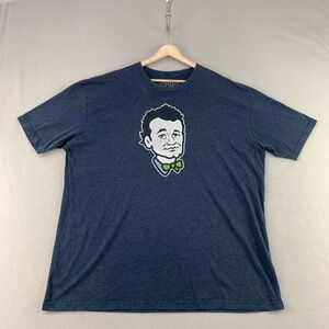Chive Tees Bill Murray Graphic T-Shirt Men 3XL Blue Short Sleeve Casual Crew